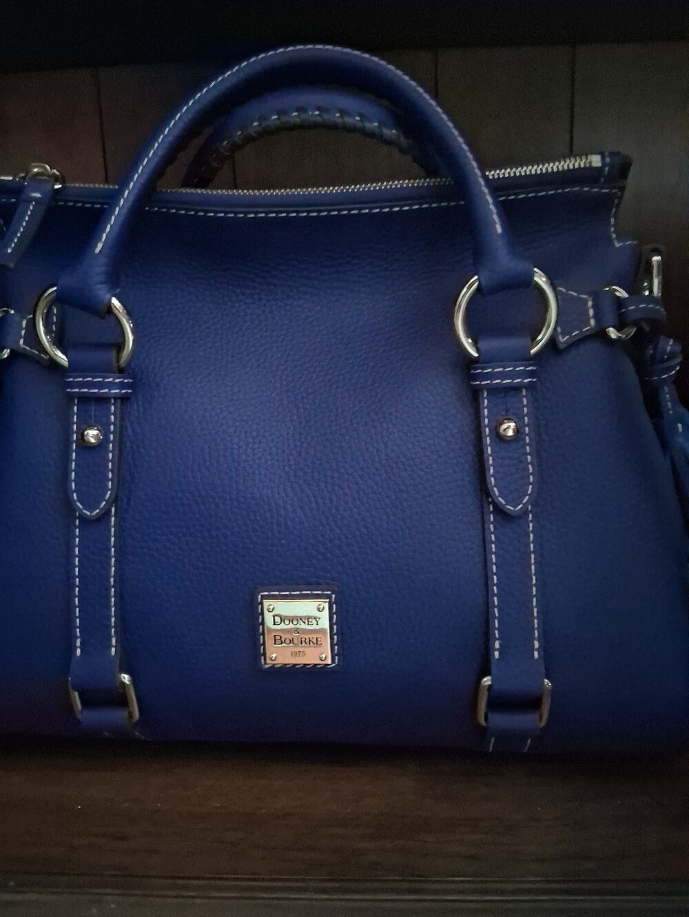 Dooney and Bourke Pool Blue Satchel